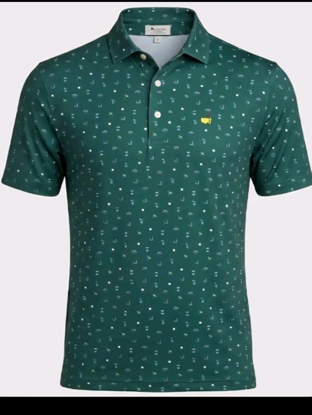 Mens Sz XL 2XL Golf Shirt Masters Peter Millar Augusta National ALL OVER PRINT
